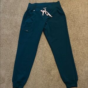 Figs Teal Jogger Scrub Pants